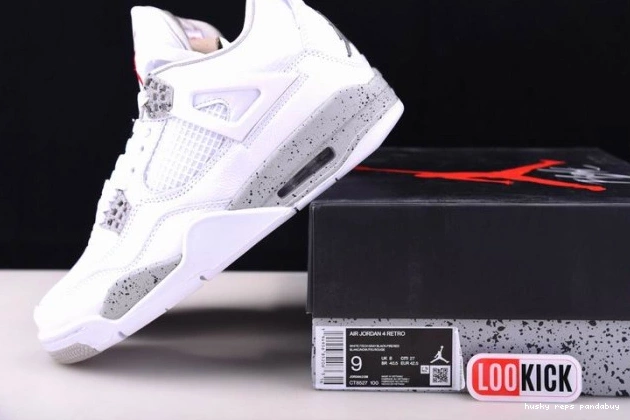 Cheap Husky 4 Retro CT8527-100 (2021) Oreo White Jordan 0821